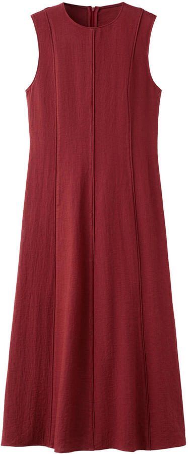Mango maxi jurk donkerrood - Foto 3