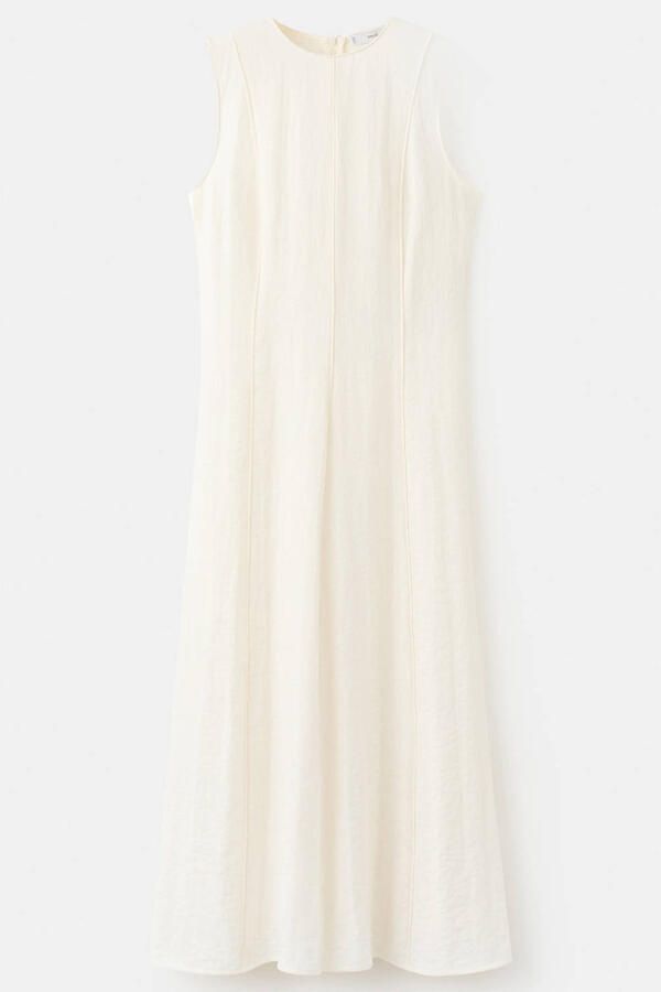 Mango maxi jurk ecru - Foto 3