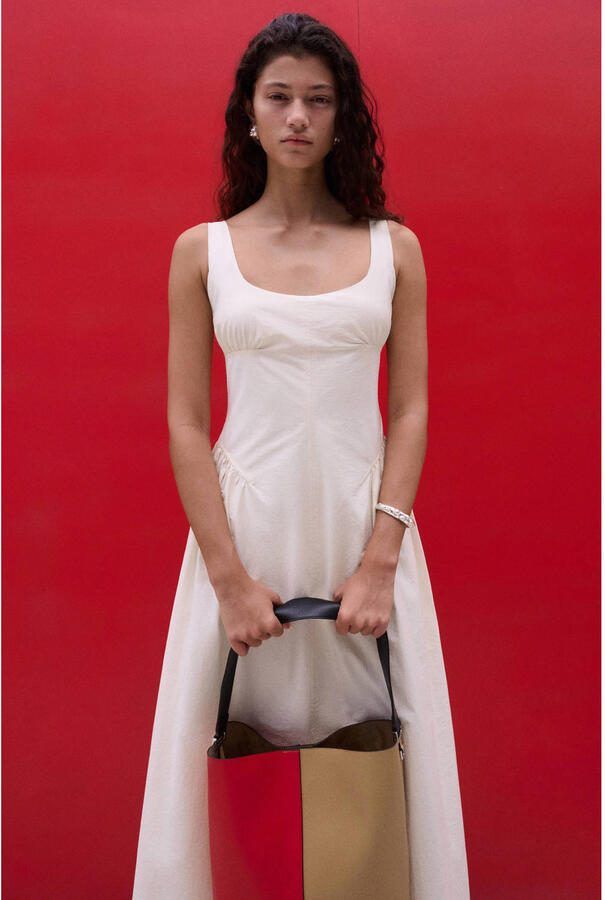 Mango maxi jurk ecru - Foto 3