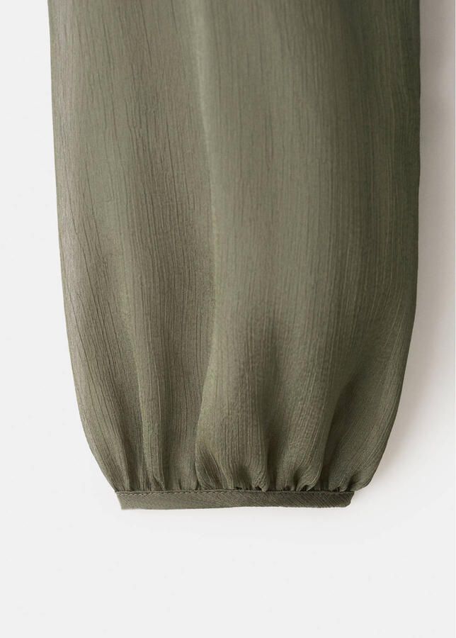 Mango maxi jurk kaki - Foto 2