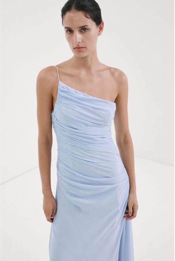 Mango maxi jurk lichtblauw