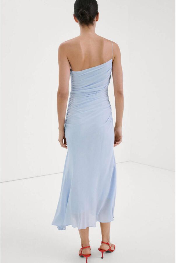Mango maxi jurk lichtblauw - Foto 2