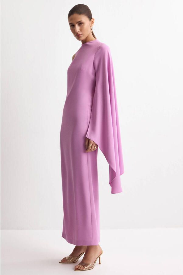 Mango maxi jurk roze