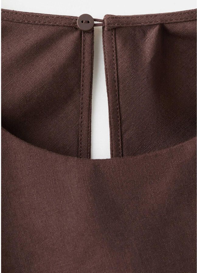 Mango midi jurk bruin - Foto 2