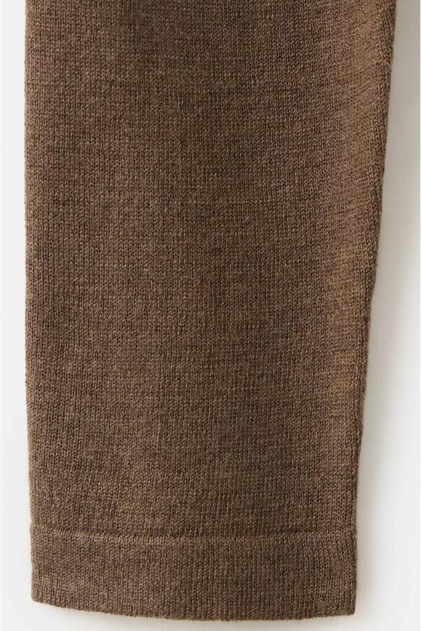 Mango midi jurk bruin