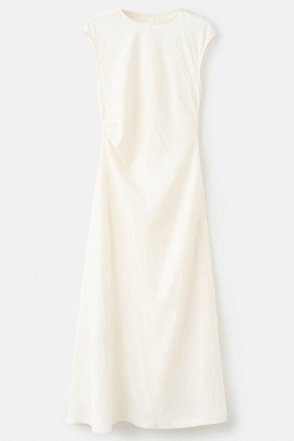 Mango midi jurk ecru - Foto 3