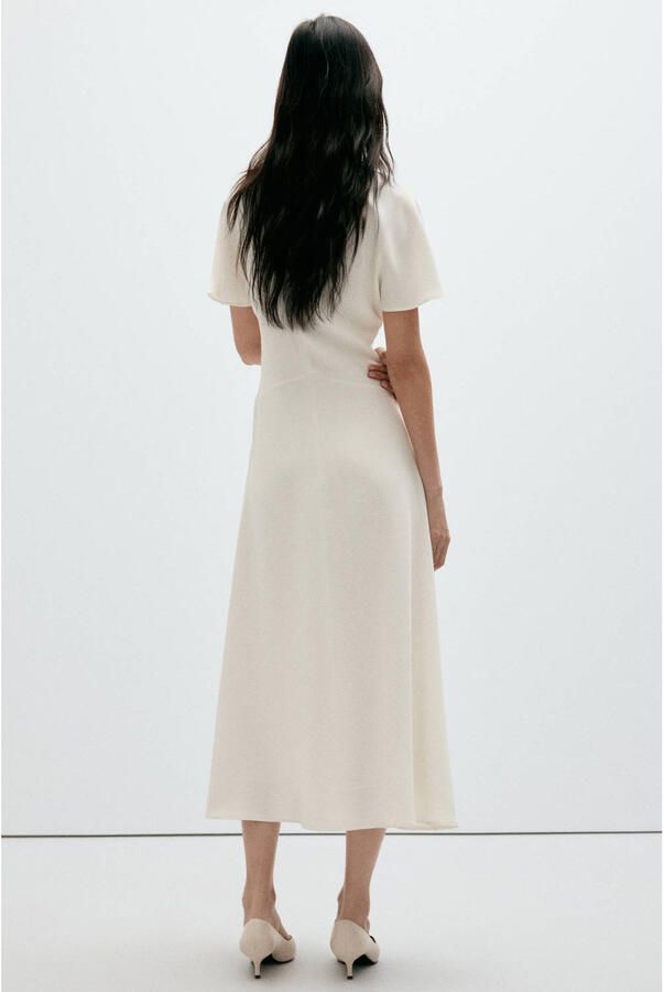 Mango midi jurk ecru - Foto 2