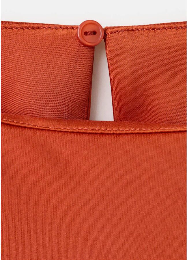 Mango midi jurk oranje - Foto 2