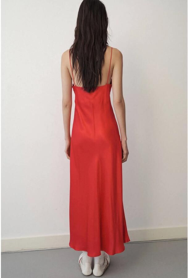 Mango midi jurk rood - Foto 2