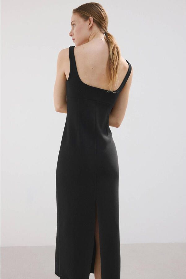Mango midi jurk zwart - Foto 3