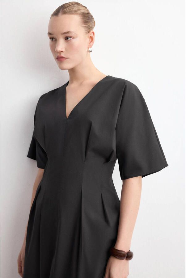Mango midi jurk zwart - Foto 2