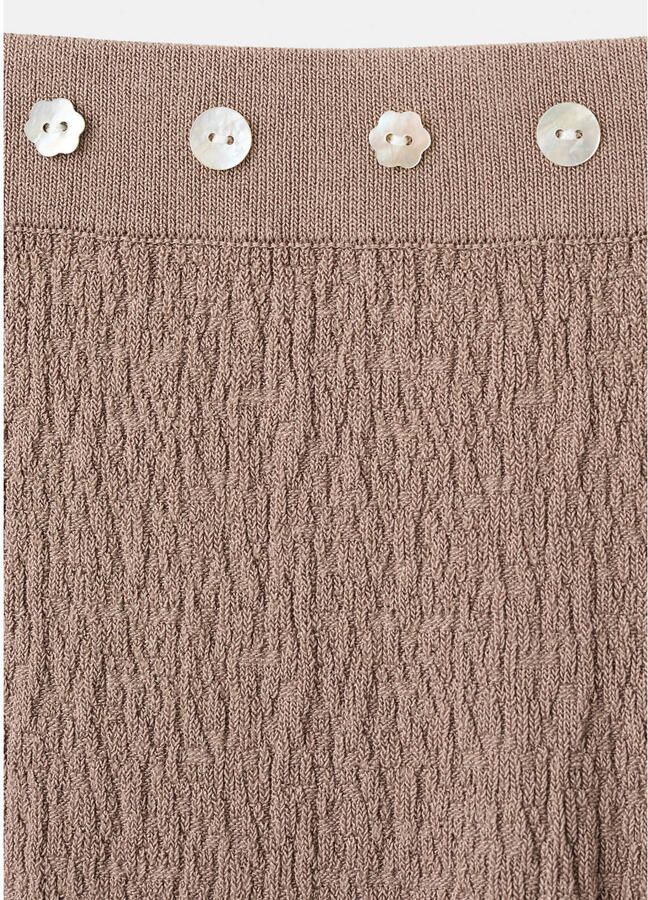 Mango midi rok bruin - Foto 3