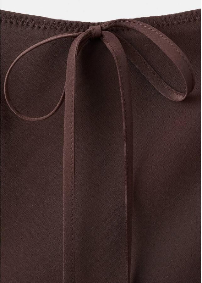 Mango midi rok bruin - Foto 2
