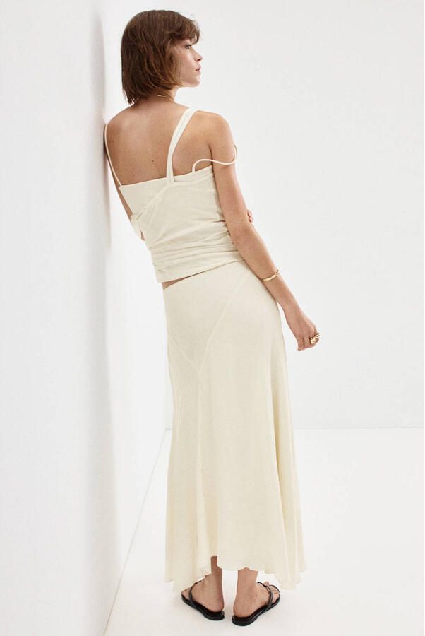 Mango midi rok ecru - Foto 3