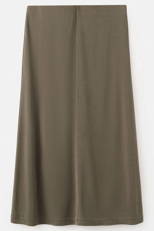 Mango midi rok kaki - Foto 3