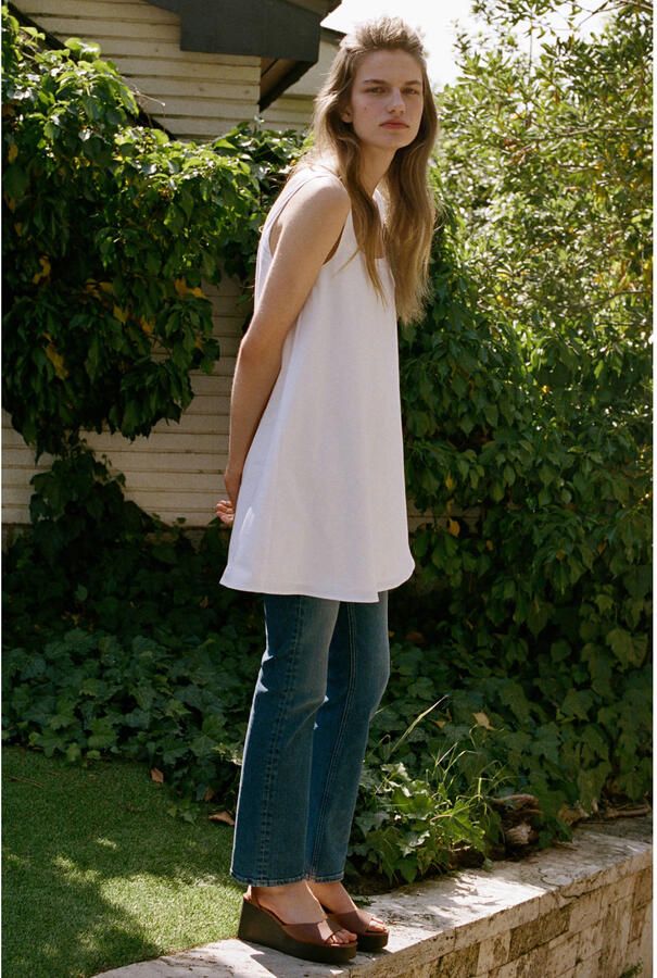 Mango mini jurk wit - Foto 2