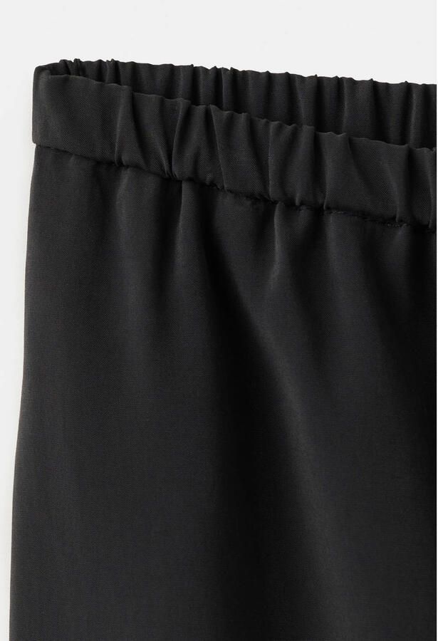 Mango modal barrel broek zwart - Foto 2