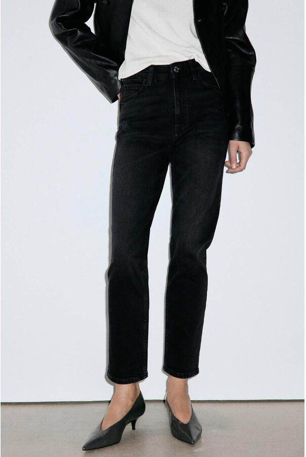 Mango mom jeans grijs