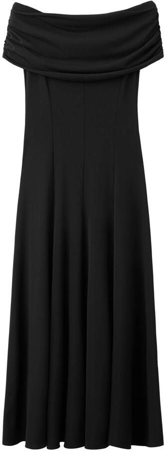 Mango off shoulder jurk zwart
