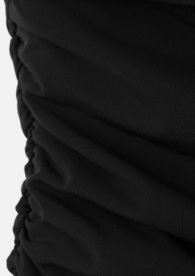 Mango off shoulder jurk zwart - Foto 3