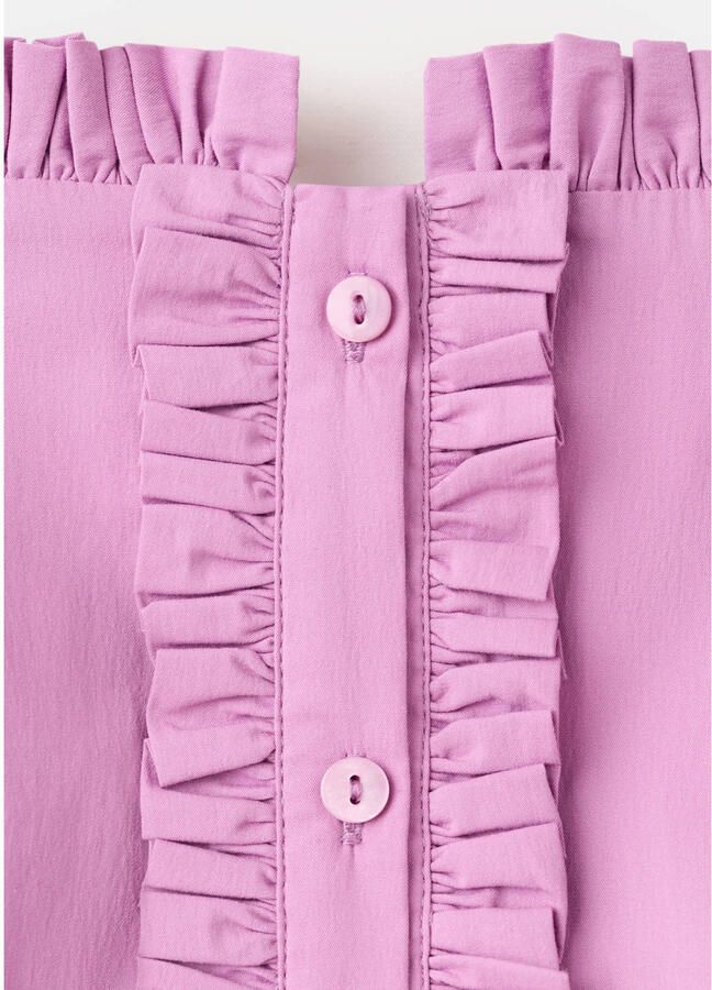 Mango off shoulder top roze - Foto 2