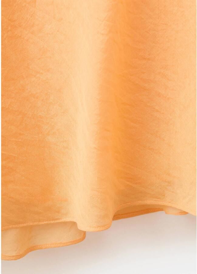 Mango one shoulder midi zomerjurk geel - Foto 2