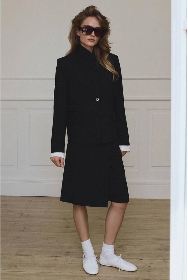 Mango oversized blazer zwart