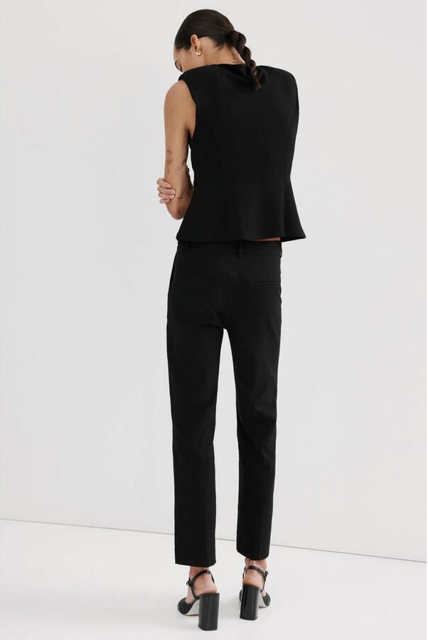 Mango peplum top zwart - Foto 2