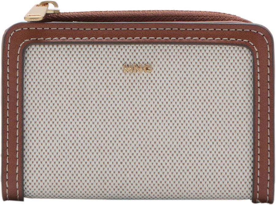 Mango portemonnee beige