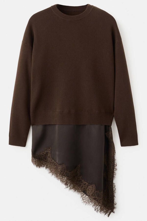 Mango pullover donkerbruin - Foto 3