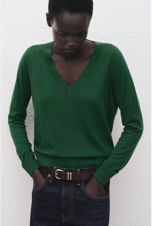 Mango pullover donkergroen