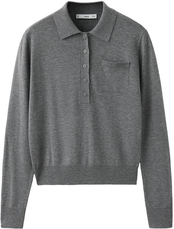 Mango pullover grijs