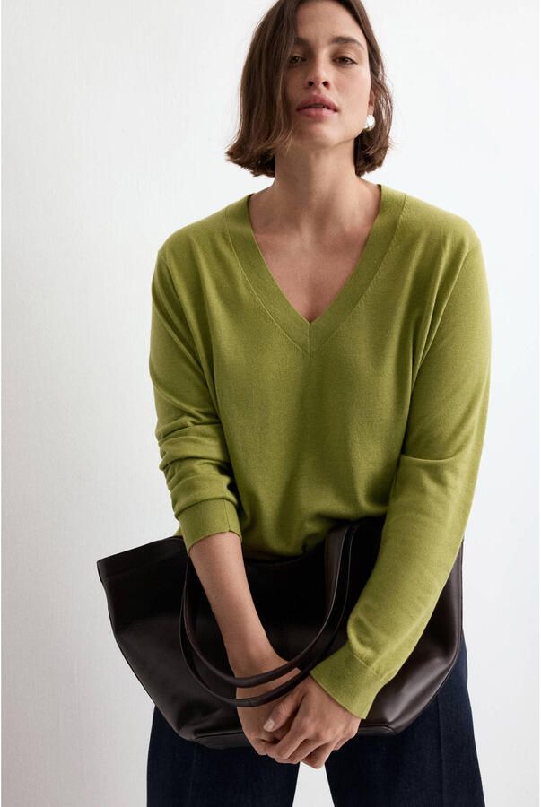 Mango pullover groen - Foto 2