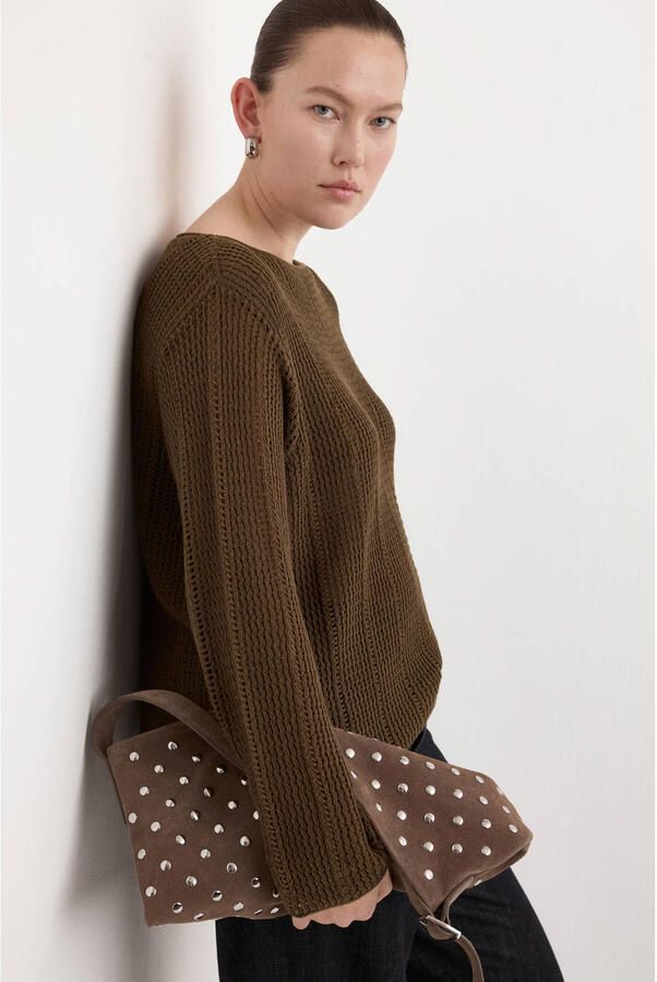 Mango pullover groen - Foto 3