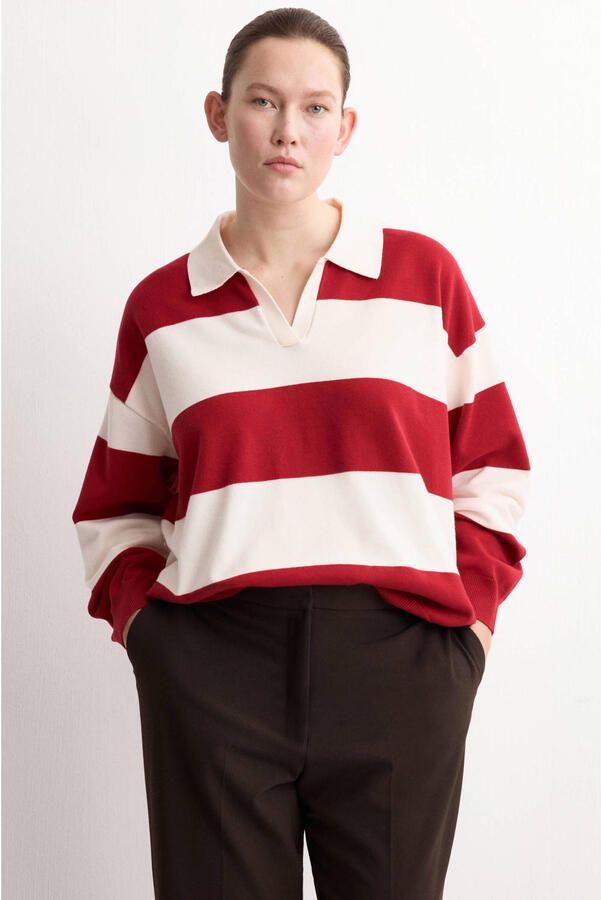 Mango pullover rood
