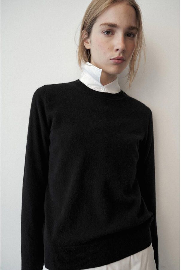 Mango pullover zwart