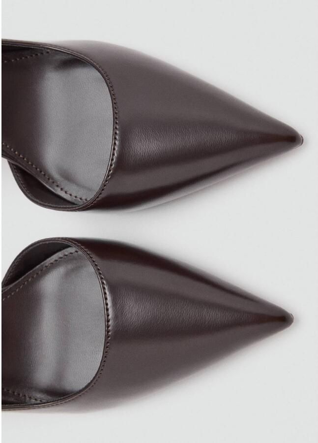 Mango pumps met naaldhak bruin - Foto 2