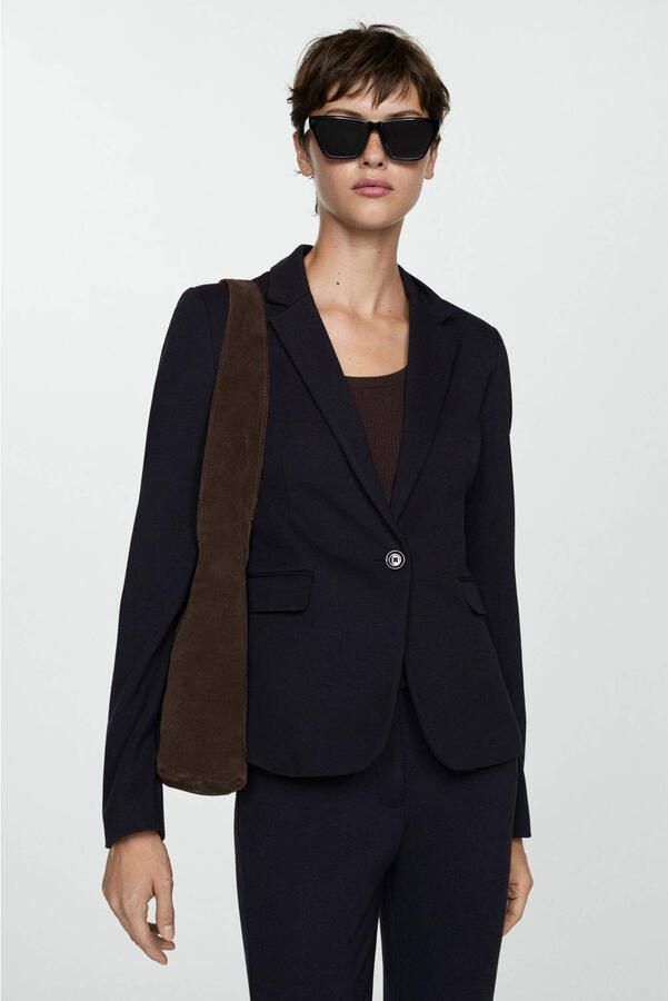 Mango rechtvallende blazer marine - Foto 3