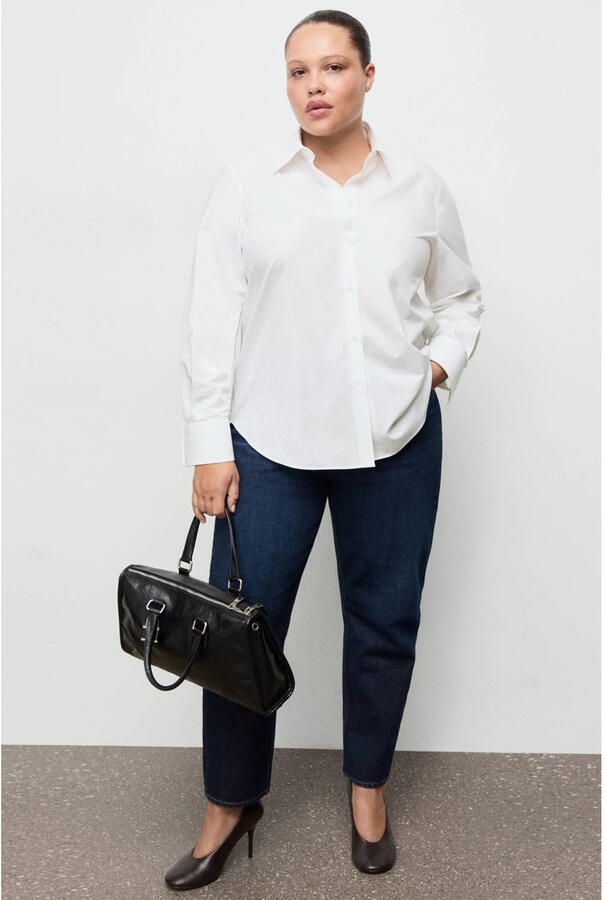 Mango rechtvallende blouse wit - Foto 2