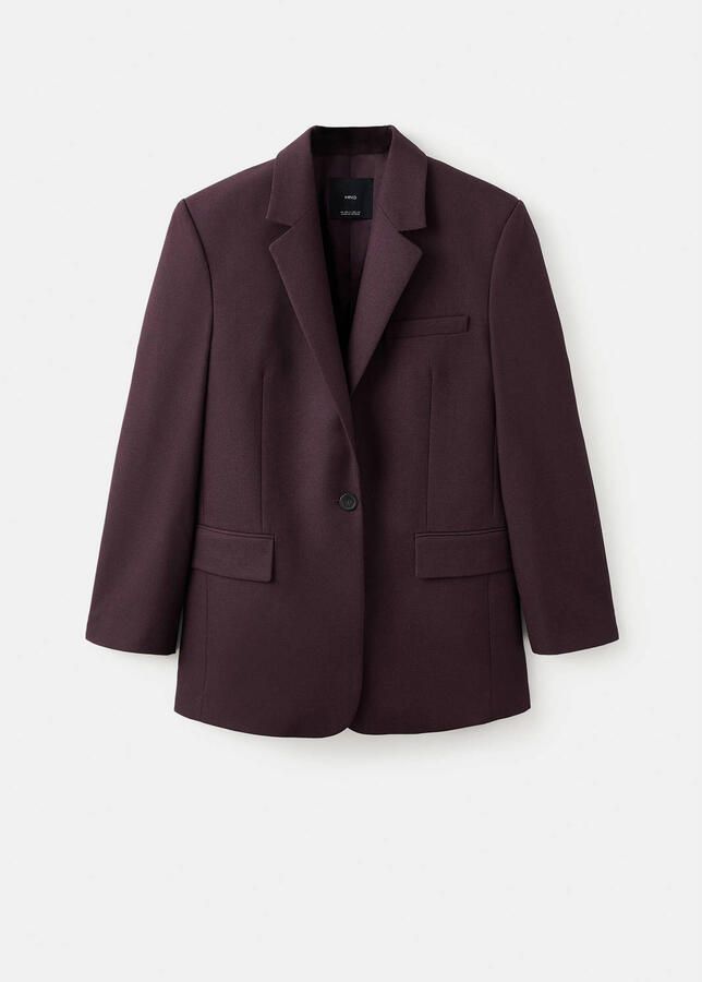 Mango regular blazer aubergine - Foto 3