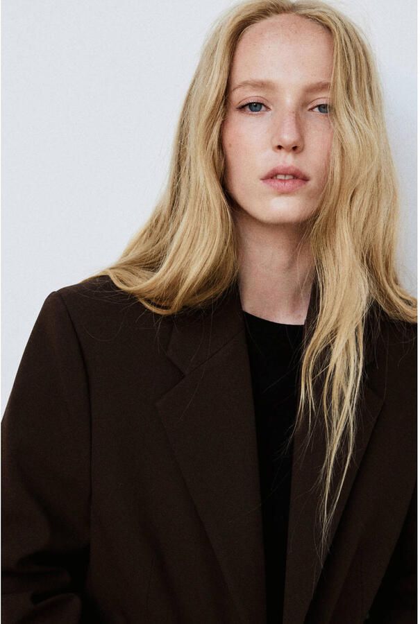 Mango regular blazer bruin - Foto 3