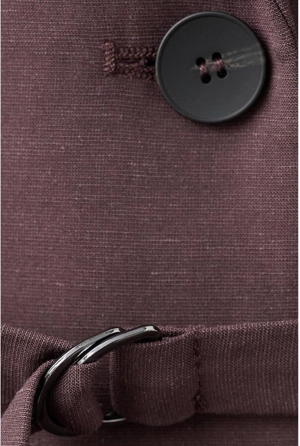 Mango regular blazer donkerpaars - Foto 2