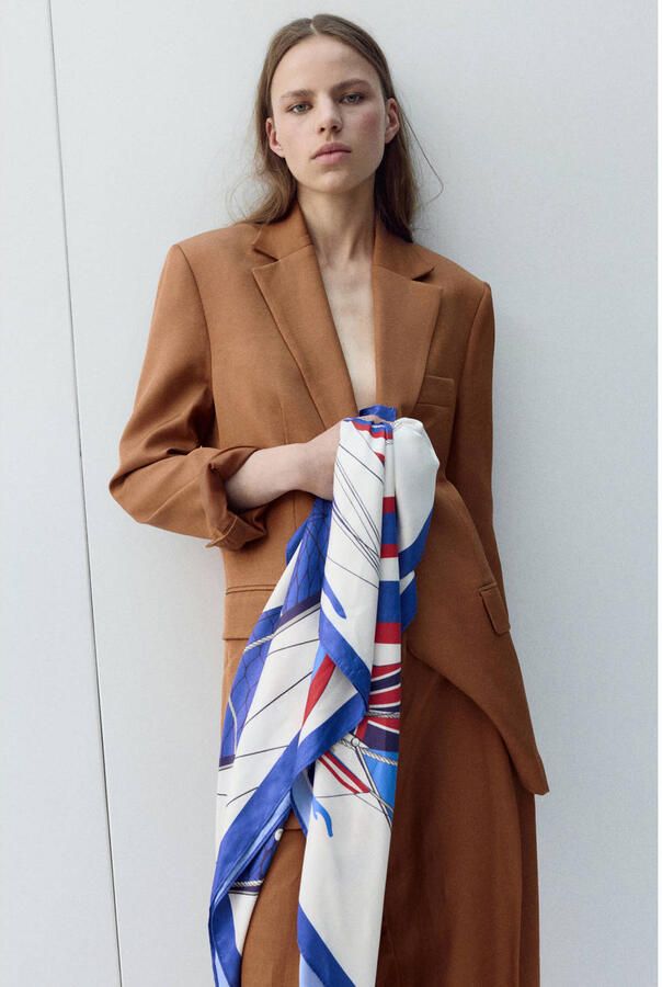 Mango regular blazer koper