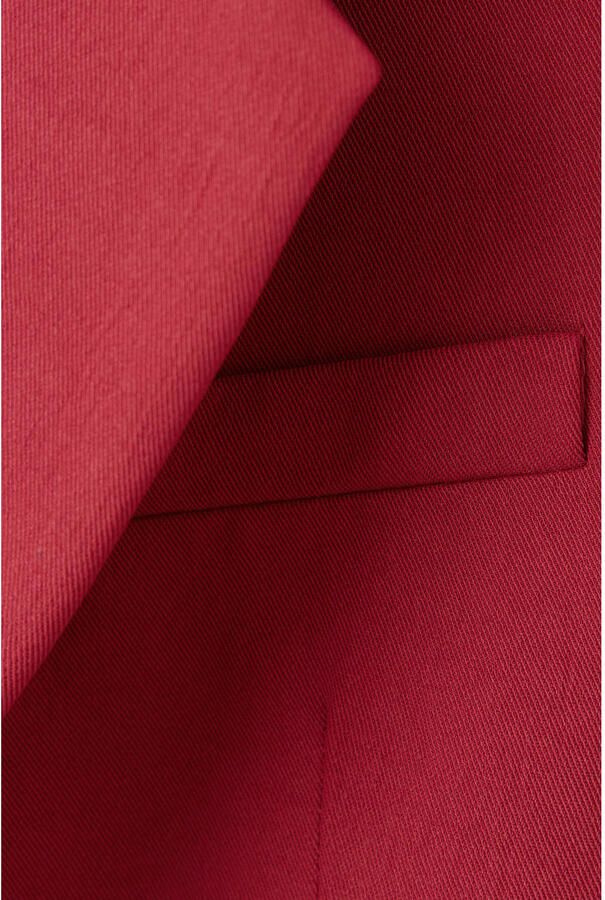 Mango regular blazer met ceintuur en wol rood - Foto 2