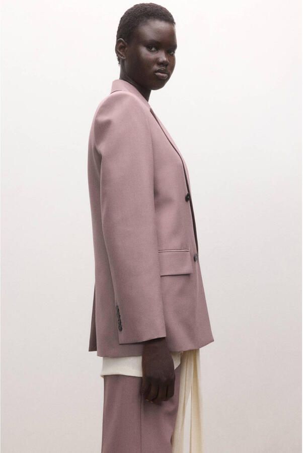 Mango regular blazer oudroze - Foto 3