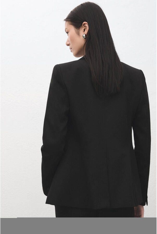 Mango regular blazer zwart - Foto 3