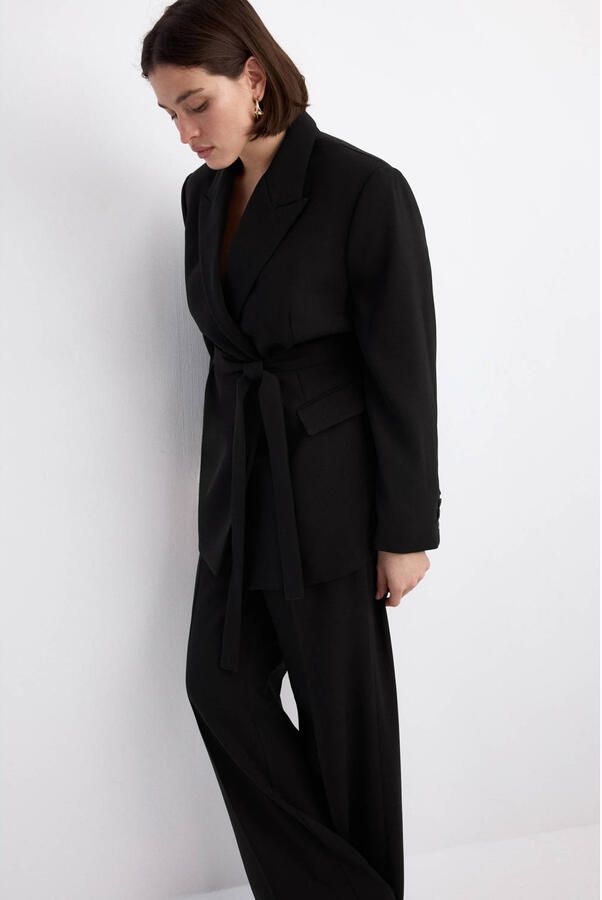 Mango regular blazer zwart - Foto 3