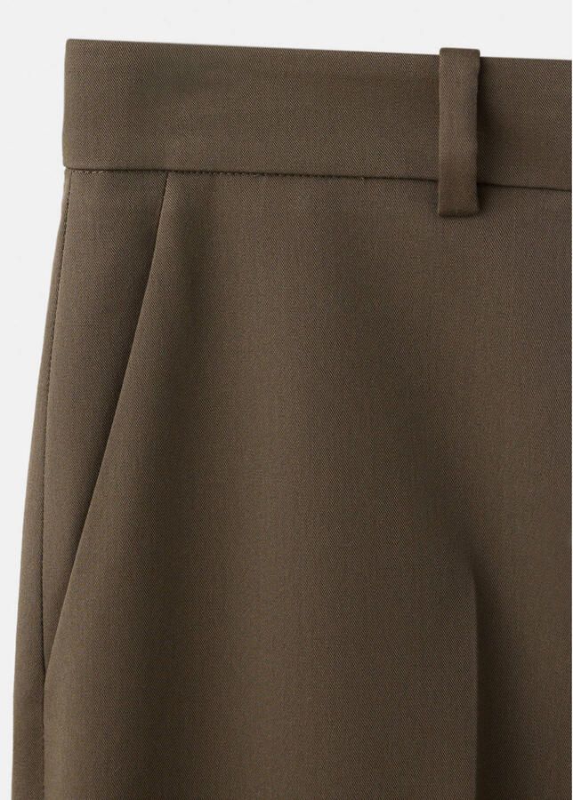 Mango regular fit broek olijfgroen - Foto 2