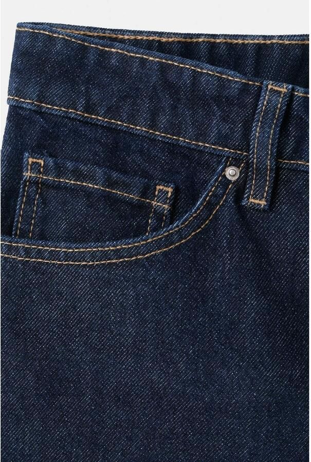Mango regular fit denim short donkerblauw - Foto 2