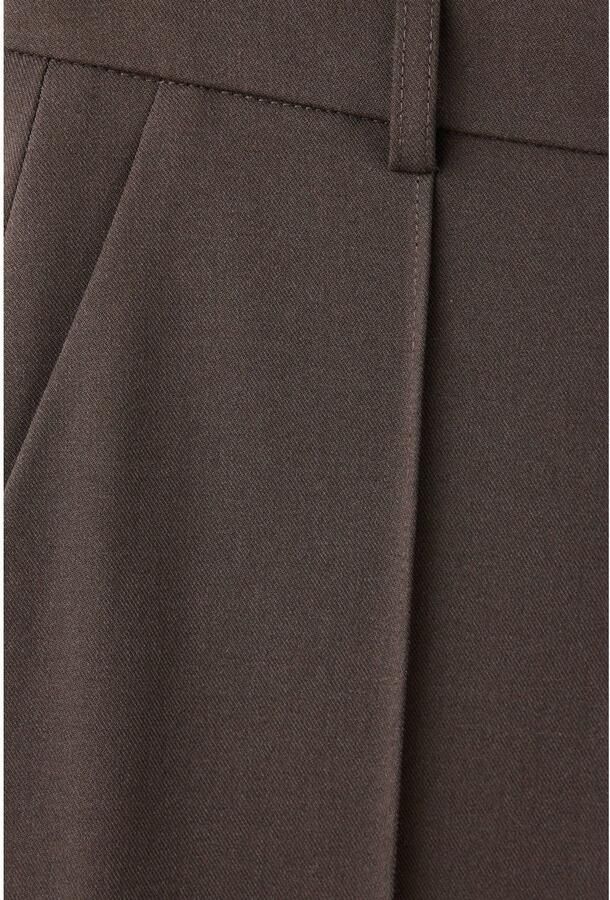 Mango regular waist flared broek bruin - Foto 2